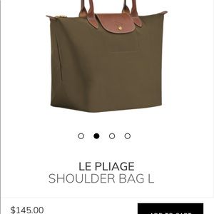 Long champ olive Le Pliage Large shoulder bag